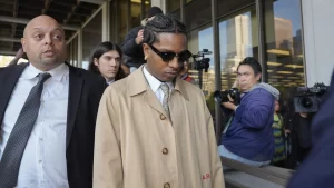 Rihanna makes first court appearance at the trial of her partner A$AP Rocky, as accuser testifies