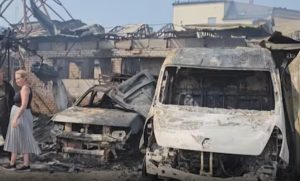 Three killed in strike on central Kyiv, Ukraine says