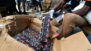 Ghana Police Officer Allegedly Caught with Illegal Drugs