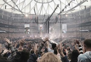 Beyoncé performing cowboy-themed concert at nearly sold-out stadium