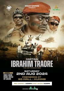 Ghanaian Actor Lil Win Unveils Movie Artwork for "Captain Ibrahim Traore: The Last African Hero
