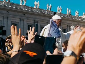 Pope Leo XIV delivers Mass to Catholic social media influencers inside St Peter’s Basilica during Jubilee of Youth.