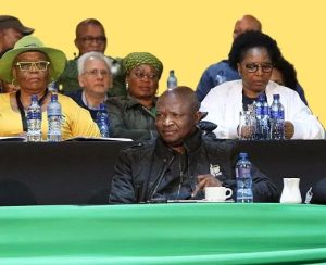 South African lawmakers seated in parliament during the approval of the final 2025 budget bill.