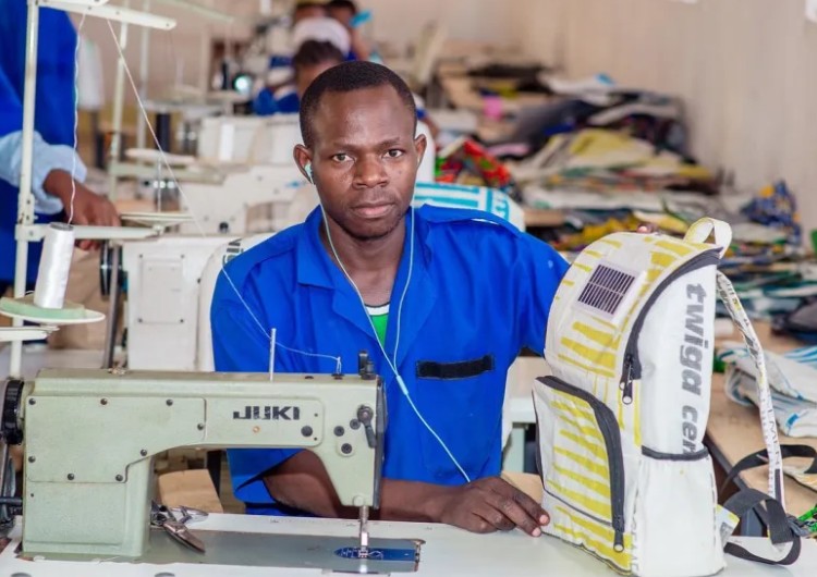 Innocent James Turns Cement Bags into Solar Backpacks, Empowering Children's Education