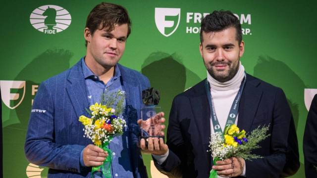 Magnus Carlsen and Ian Nepomniachtchi to share World Blitz Championship title