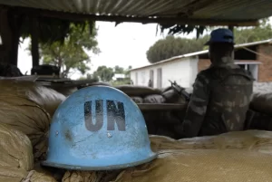 UN special representative Bintou Keita sits across from rebel leaders during peace talks in Goma, DR Congo.