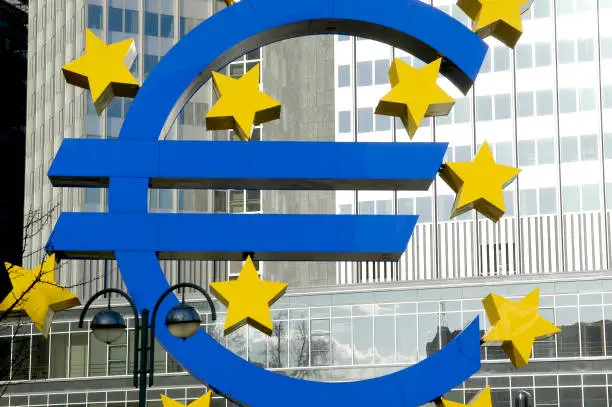European Union ministers at a press conference in Brussels discussing trade negotiations with the United States.