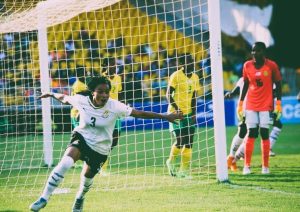 Chantelle Boye-Hlorkah in action during Ghana’s WAFCON 2024 opener against South Africa.