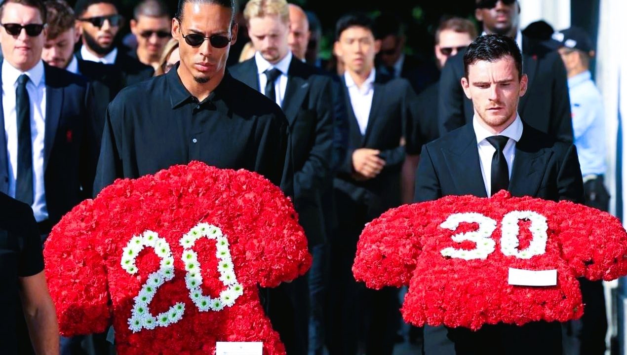 Friends, teammates, and family gather in Gondomar to honor Diogo Jota at his funeral service after the Portugal and Liverpool football star died in a tragic car crash.