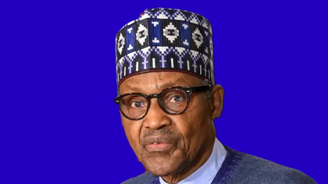 Mourners in Nigeria hold national flags and portraits of Muhammadu Buhari during a vigil in Abuja.