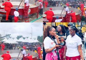 Hilda Baci Completes Guinness World Record Attempt for Largest Pot of Jollof Rice