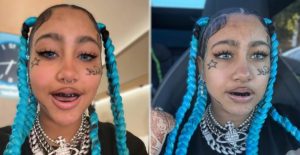 North West shocks fans with fake face tattoos and nose ring in viral TikTok