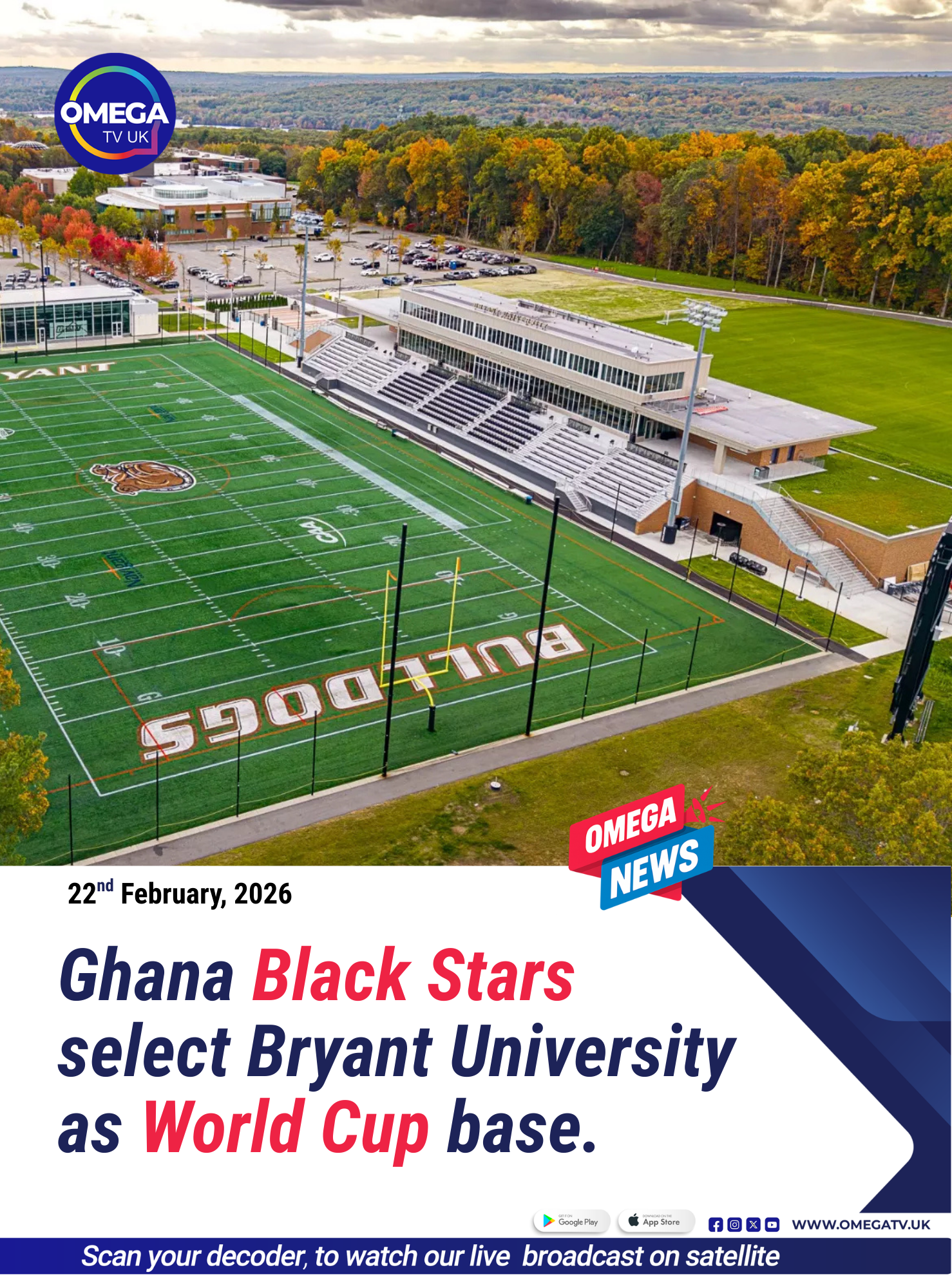 Black Stars select Bryant University as World Cup base.