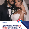 Efya and Tomi Thomas wed privately on Valentine’s Day