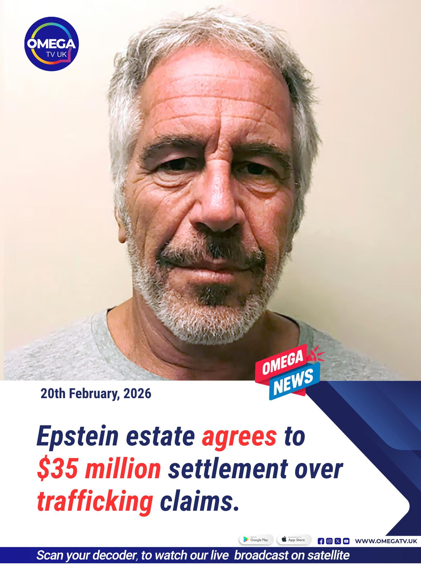 Epstein estate agrees to $35 million settlement over trafficking claims
