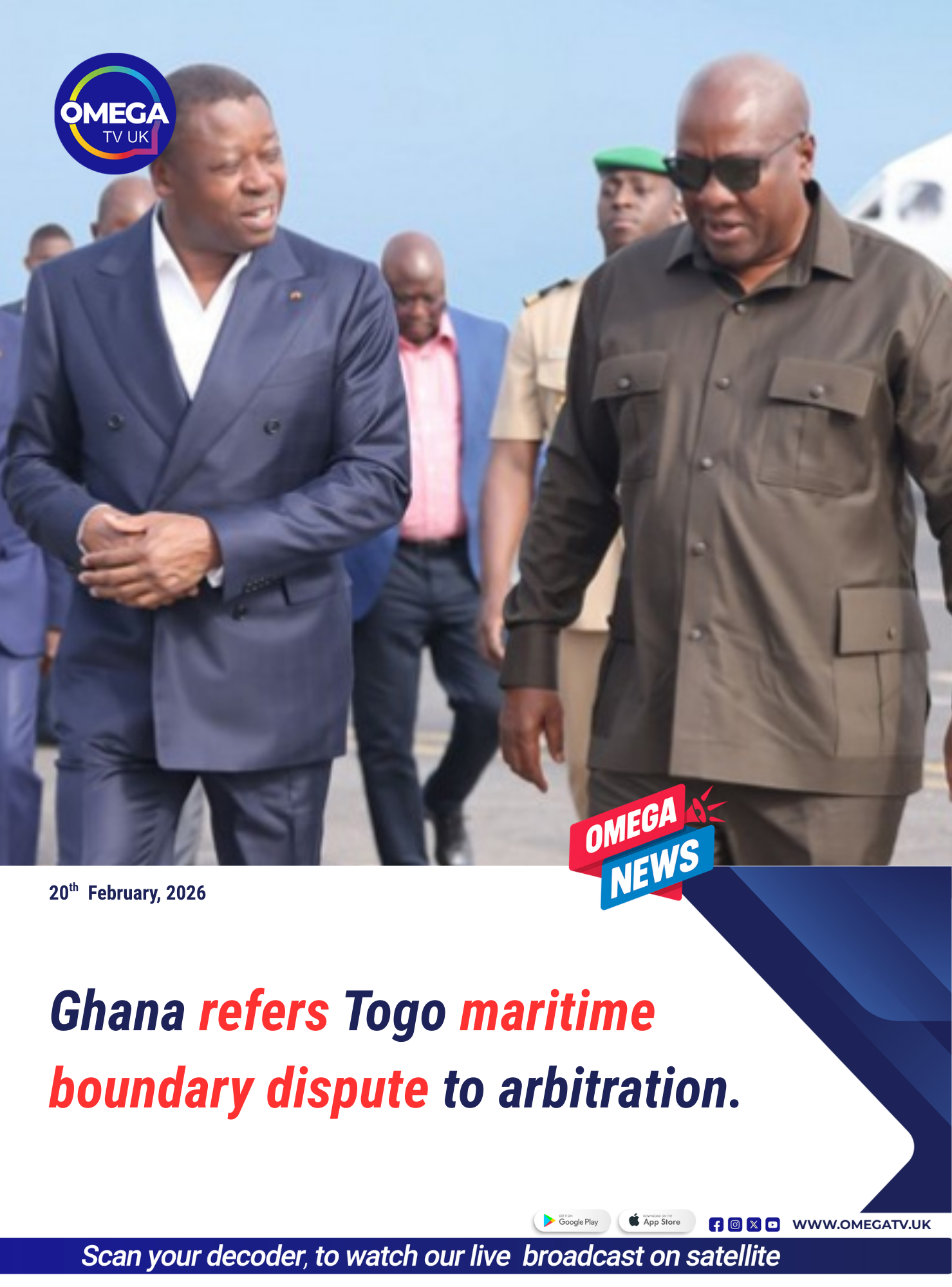 Ghana Refers Maritime Boundary Dispute with Togo to International Arbitration