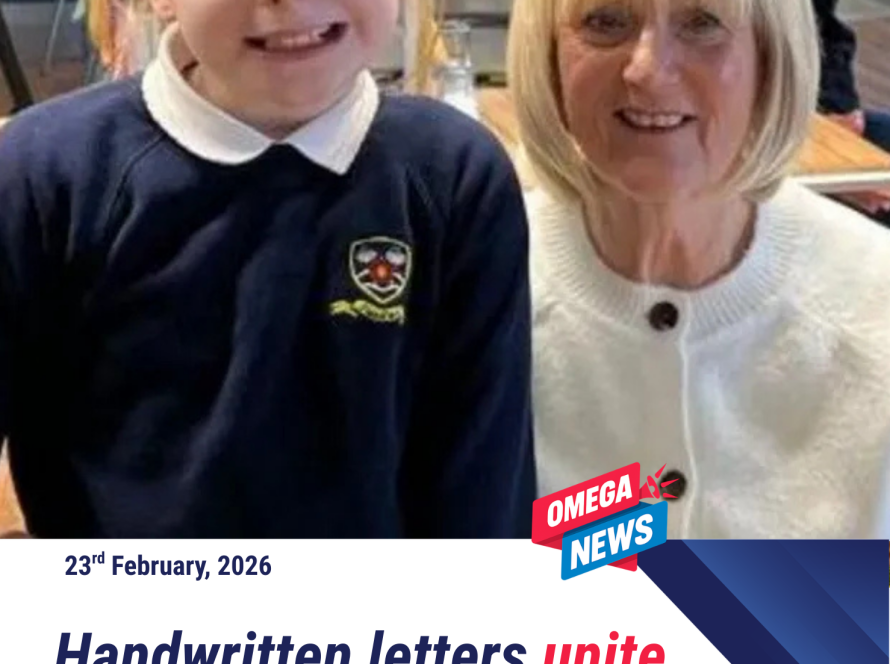Handwritten letters unite Fleetwood pupils and elderly residents.