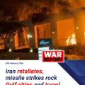 Missile Strikes Hit Gulf Region as Iran Strikes Back After Tehran Attack