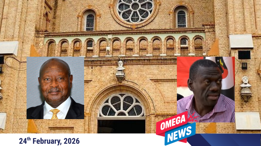Museveni blocks church mass honoring jailed opposition leader Besigye.