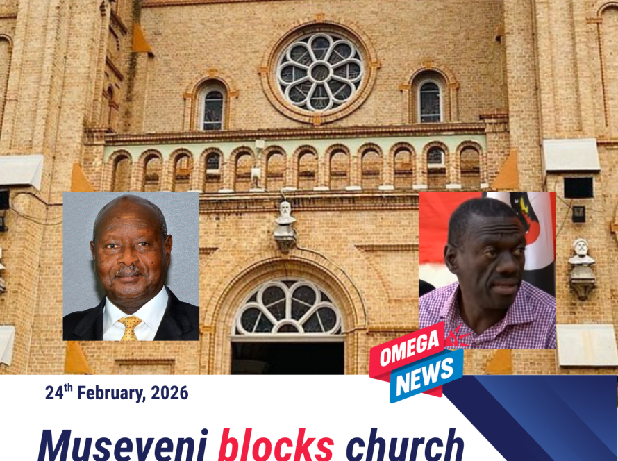 Museveni blocks church mass honoring jailed opposition leader Besigye.