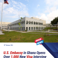 Over 1,000 New U.S. Visa Interview Slots Now Available at Ghana Embassy.