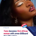 Tems Makes African Billboard Hot 100 History