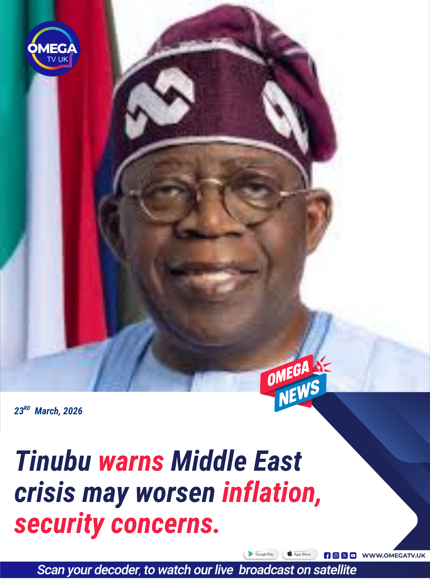 Tinubu warns Middle East crisis may worsen inflation, security concerns
