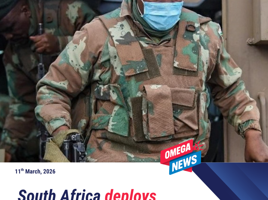South Africa deploys soldiers in Johannesburg to combat rising crime.