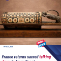 France returns sacred ‘talking drum’ looted during colonial rule to Ivory Coast