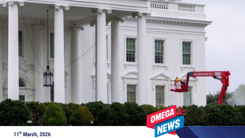 Van breaches White House barricade; driver arrested, no injuries reported.