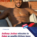 Anthony Joshua moves to Dubai amid rising millionaire departures from the UK