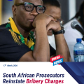 South African state prosecutors reinstate bribery charges against former minister