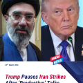 Trump Pauses Iran Strike Plans as US Signals Ongoing Talks with Tehran