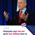 Netanyahu Says Iran War Goals Over Half Complete as Oil Tanker Hit in Dubai
