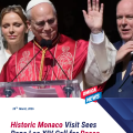 Pope Leo XIV calls for justice and peace during historic Monaco visit