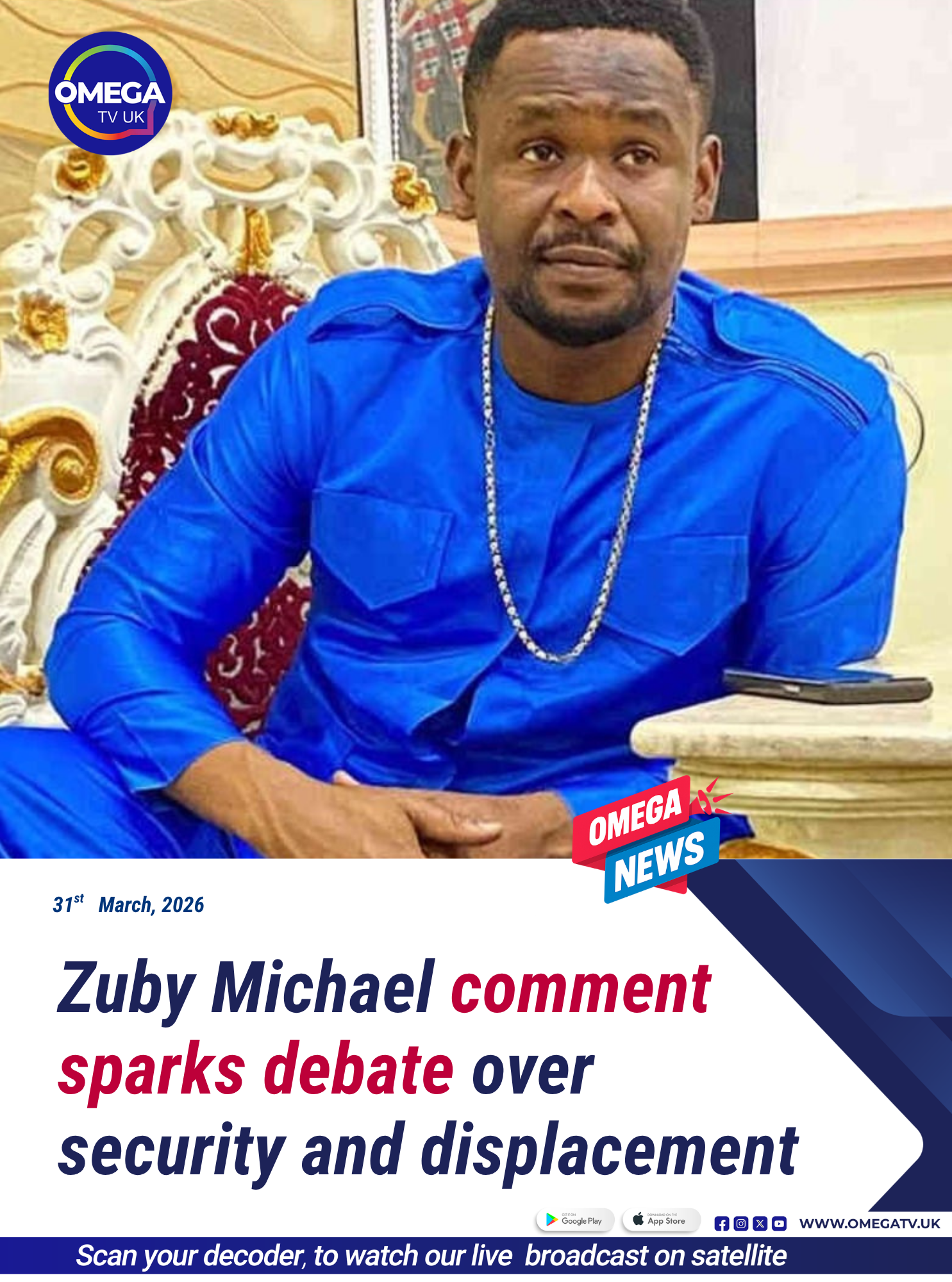 Zuby Michael comment sparks debate over security and displacement