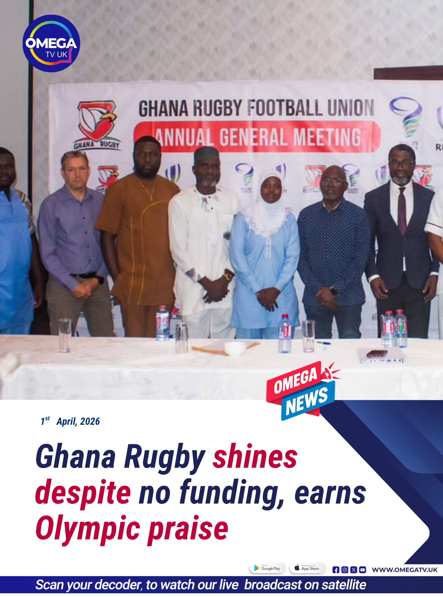 Ghana Rugby shines despite no funding, earns Olympic praise