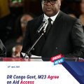 DRC government, AFC/M23 rebels agree to ease humanitarian access