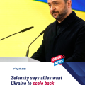 Zelensky says allies urged Ukraine to scale back strikes on Russian energy sector