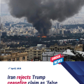 Iran denies Trump’s claim it requested ceasefire, calling it ‘false and baseless’