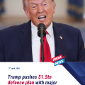 Trump pushes $1.5tn defence plan with major domestic cuts