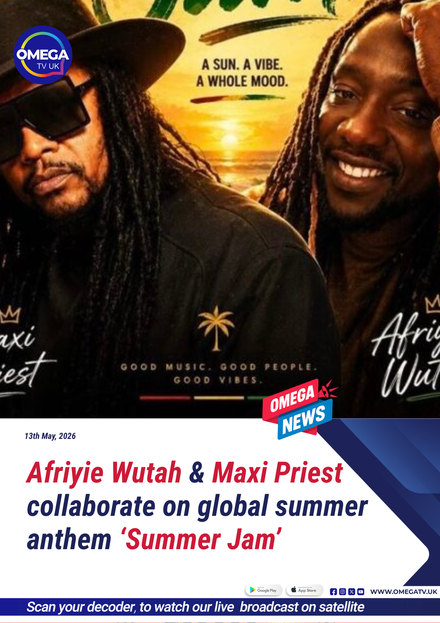 Afriyie Wutah and Maxi Priest collaborate on global summer anthem ‘Summer Jam’