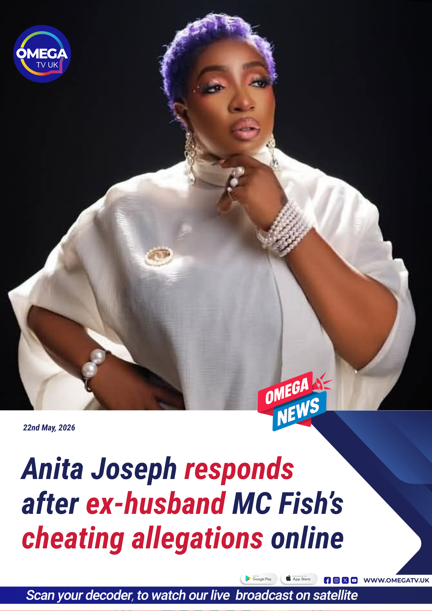 Anita Joseph responds after ex-husband MC Fish’s cheating allegations online