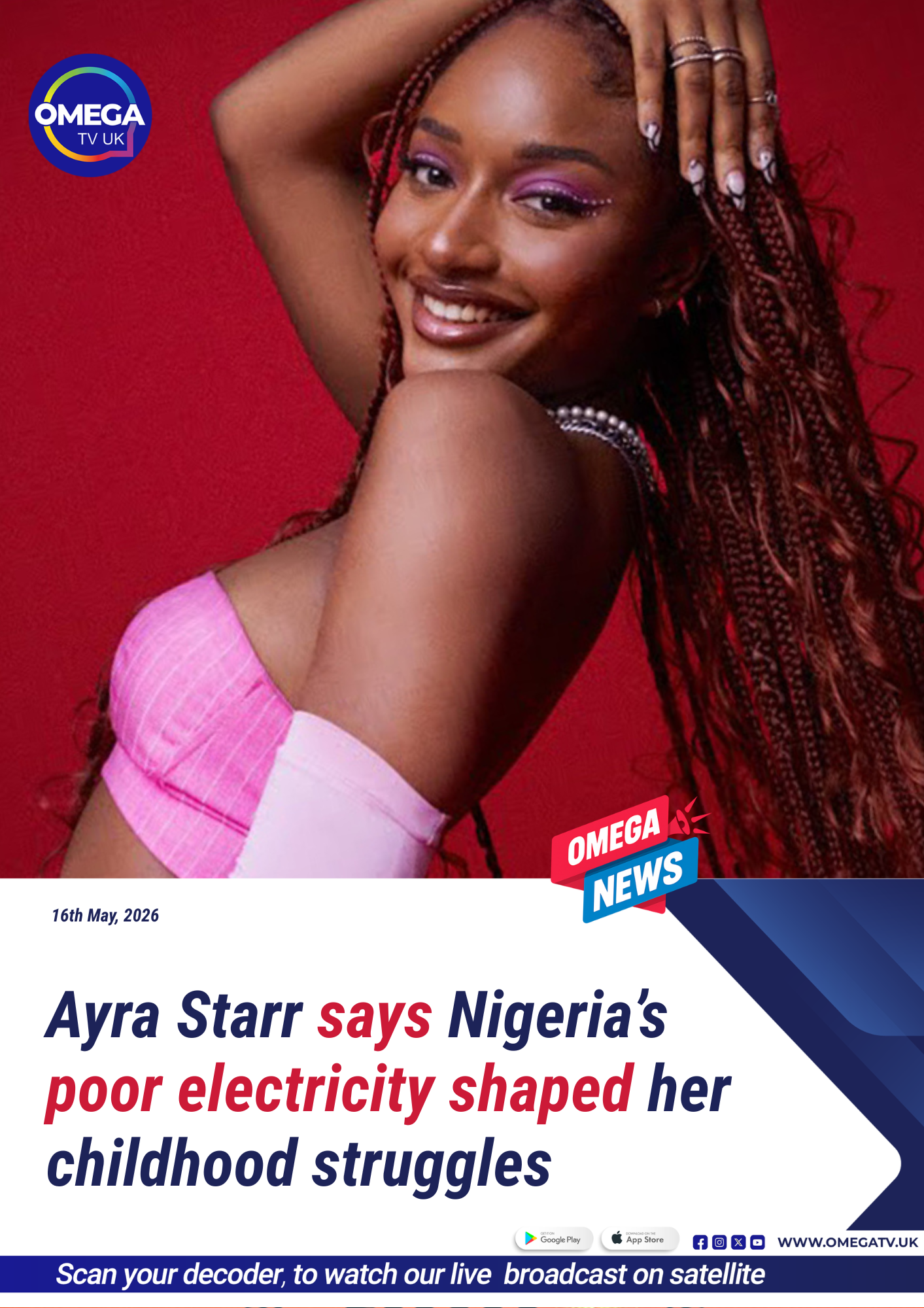 Ayra Starr says Nigeria’s poor electricity shaped her childhood struggles