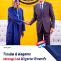 Bola Ahmed Tinubu and Paul Kagame strengthen Nigeria-Rwanda diplomatic and trade relations