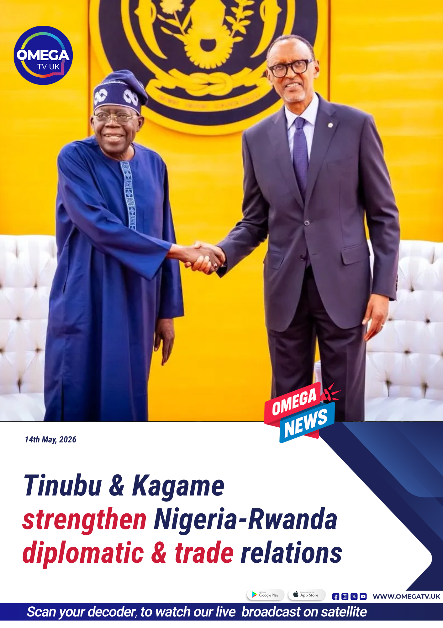 Bola Ahmed Tinubu and Paul Kagame strengthen Nigeria-Rwanda diplomatic and trade relations