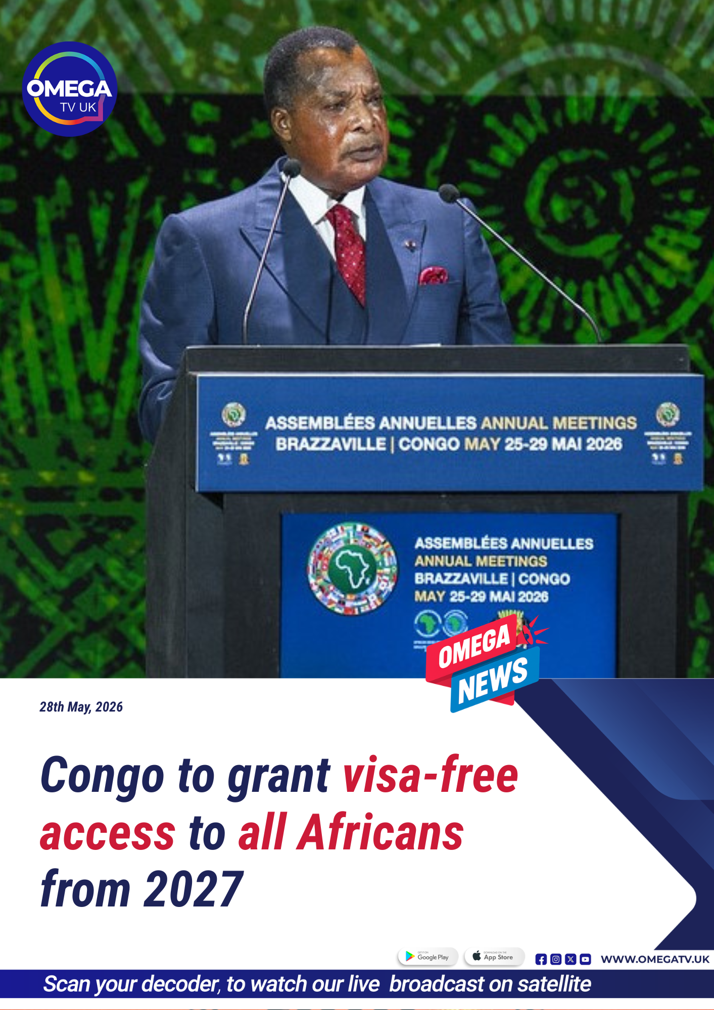 Congo to grant visa-free access to all Africans from 2027