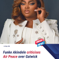 Funke Akindele Slams Air Peace Over Passenger Ordeal at Gatwick Airport