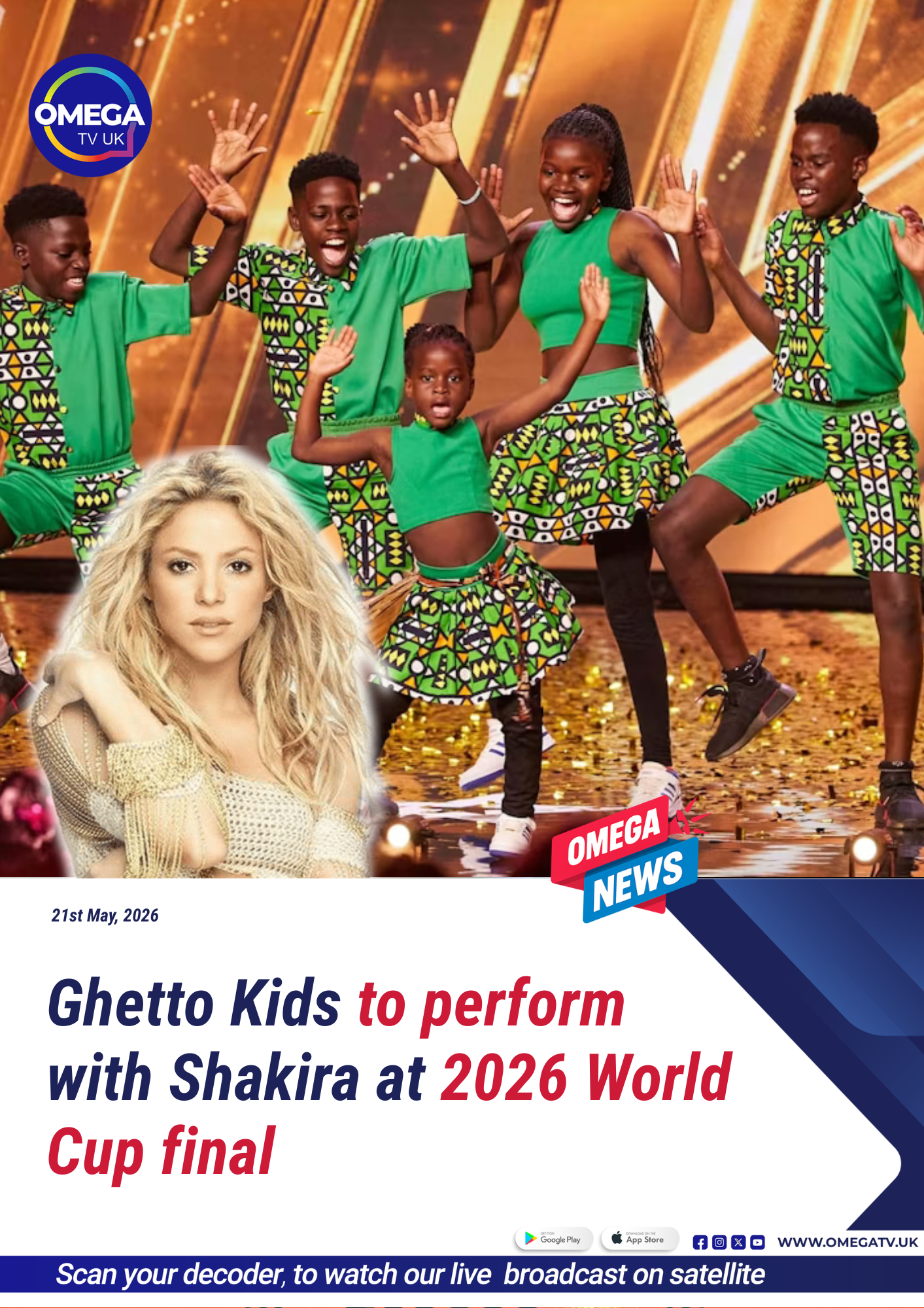 Ghetto Kids to perform with Shakira at 2026 World Cup final
