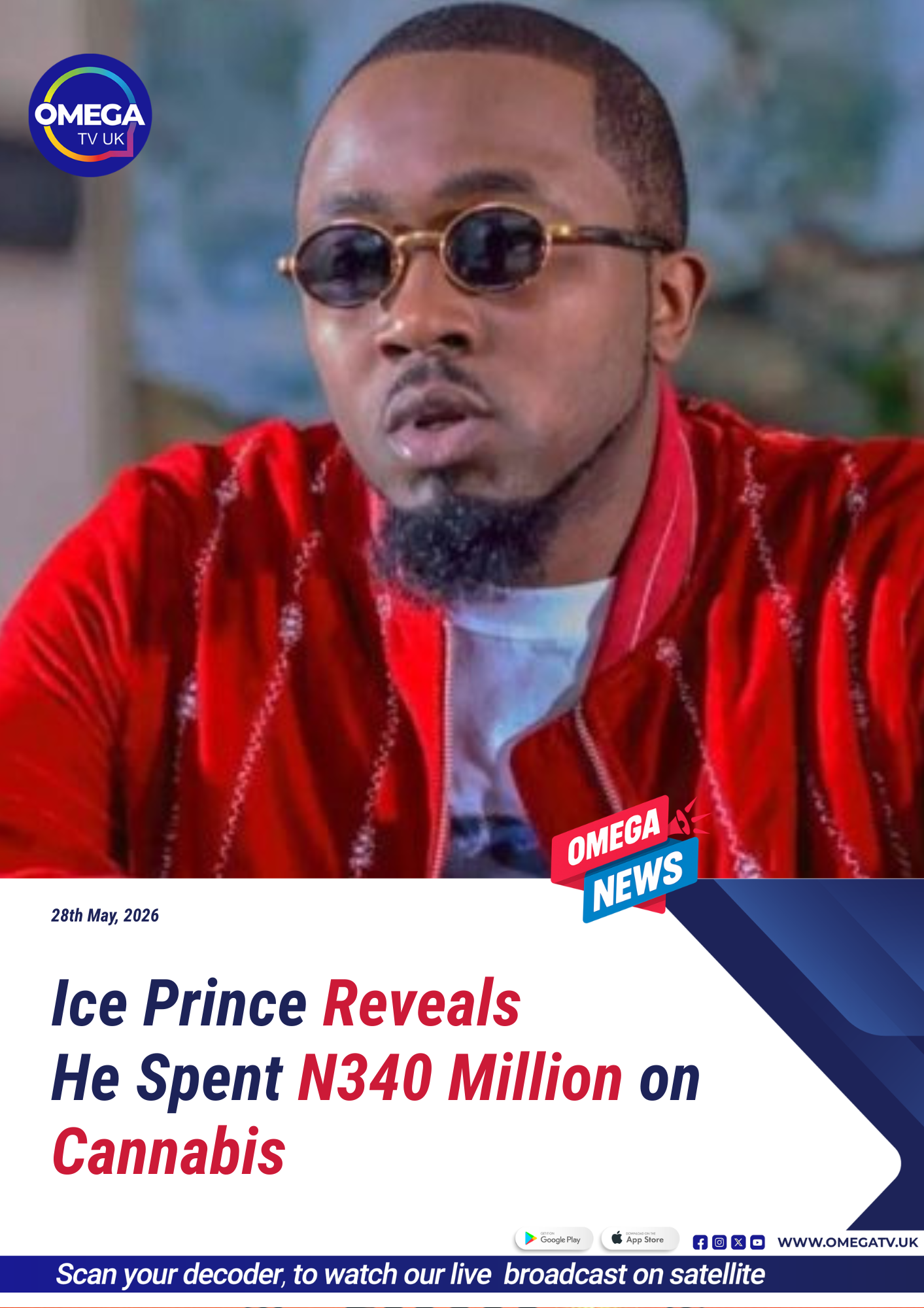 Ice Prince says cannabis habit cost him N340 million total